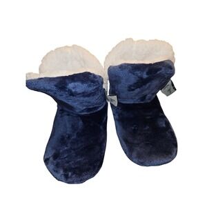 Women's Warm & Cozy Sherpa Slippers Size 7/8 Navy Blue (6064)